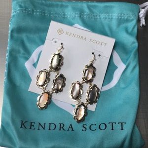 Kendra Scott mother of pearl earrings